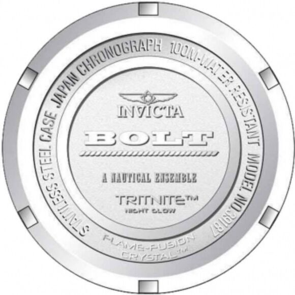 Invicta Bolt 39187 Chronograph 52mm Gold Blue Men’s Watch - Picture 4 of 4